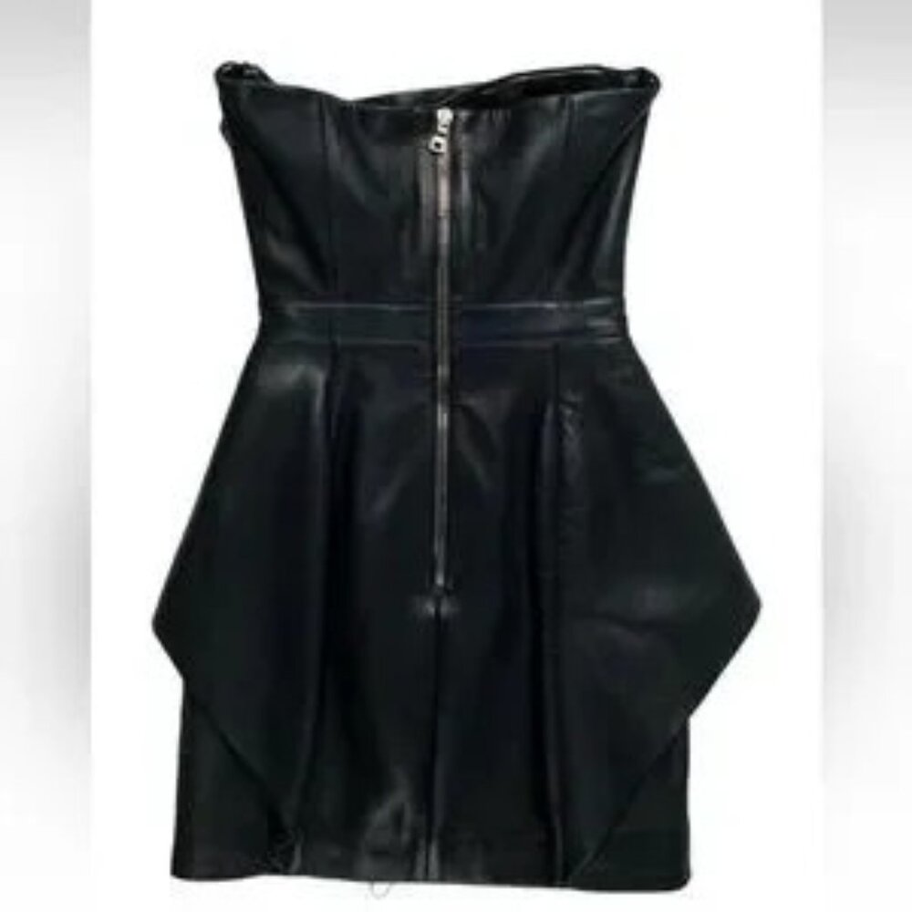 BALMAIN LAMB LEATHER MINI DRESS!!